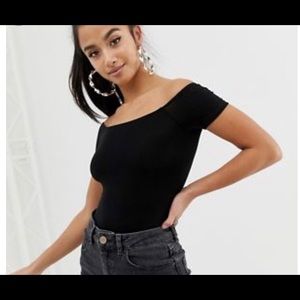 ASOS (new) Bardot off shoulder top (white)